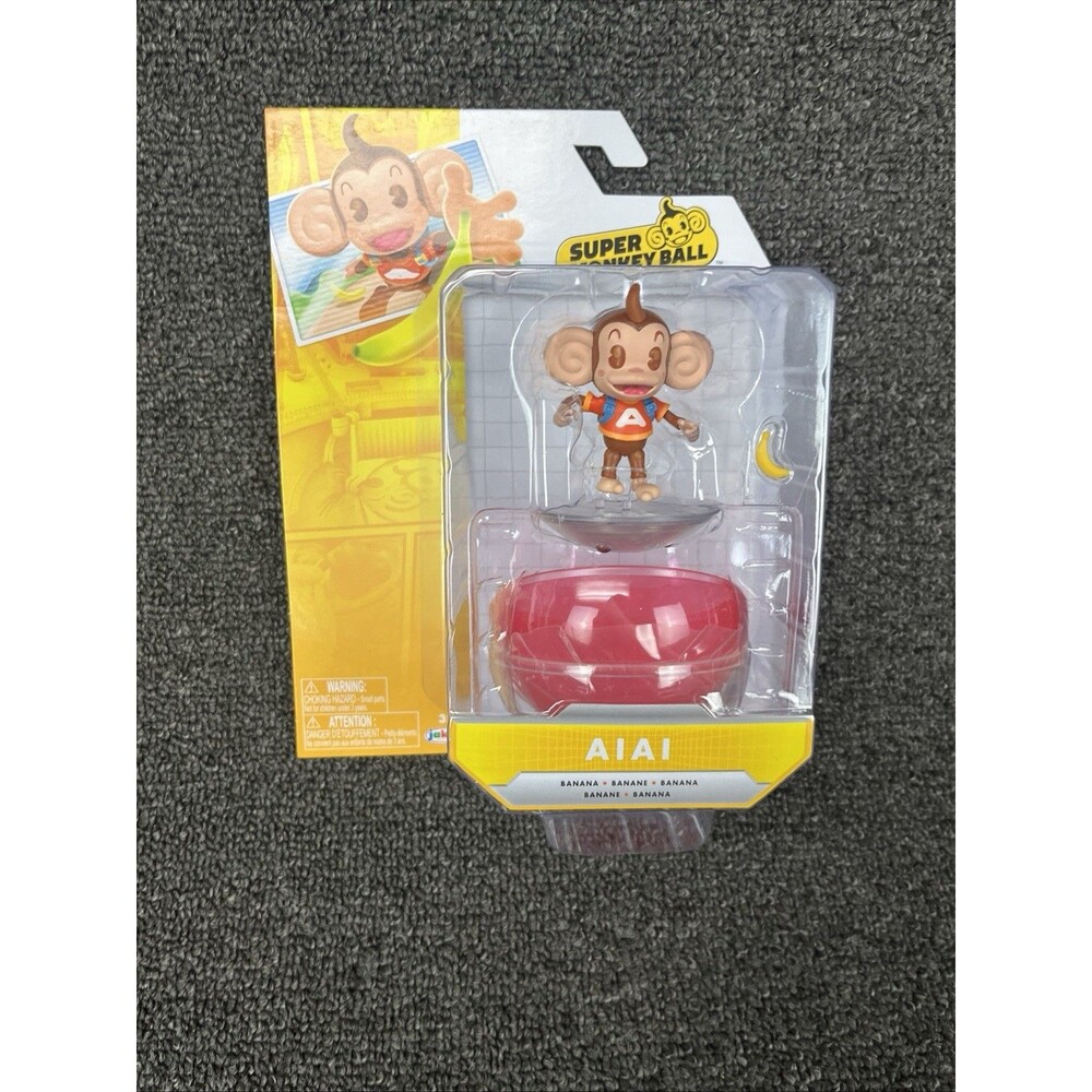 JAKKS Pacific Super Monkey Ball AiAi Action Figure Brand New